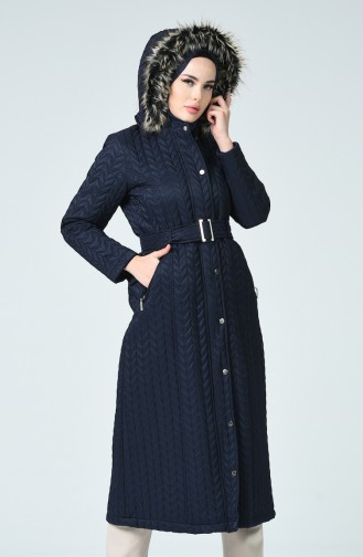 Navy Blue Winter Coat 504220-02