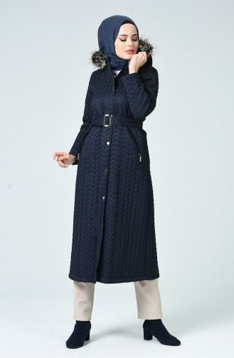 Navy Blue Winter Coat 504220-02