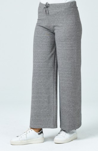 Beli Lastikli Bol Paça Pantolon 8120-02 Siyah 8120-02
