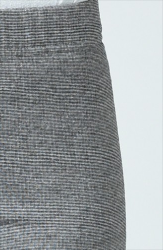 Beli Lastikli Bol Paça Pantolon 8120-02 Siyah 8120-02