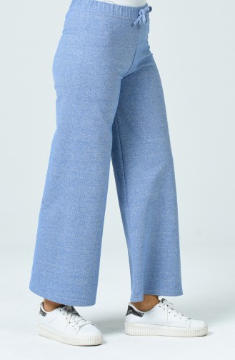 Pantalon Large Taille Élastique 8120-04 Bleu Roi 8120-04