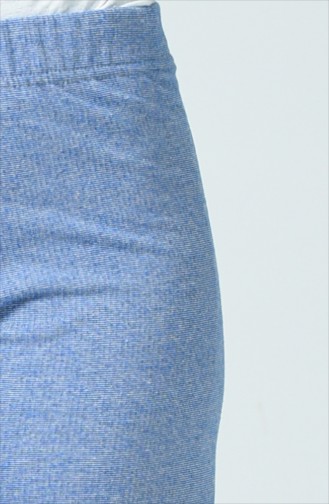 Pantalon Large Taille Élastique 8120-04 Bleu Roi 8120-04