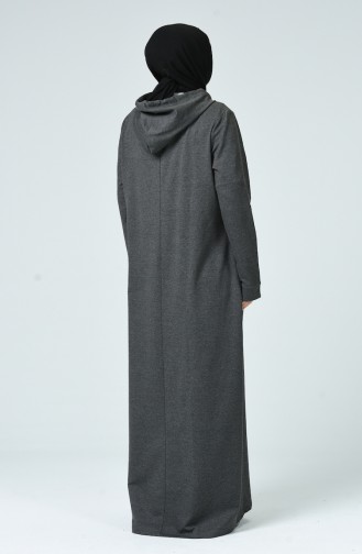 Robe Sport İmprimée Grande Taille 10007-01 Anthracite 10007-01