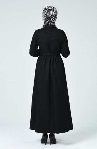 Robe Hivernale Boutonnée 0895-04 Noir 0895-04