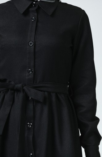 Robe Hivernale Boutonnée 0895-04 Noir 0895-04