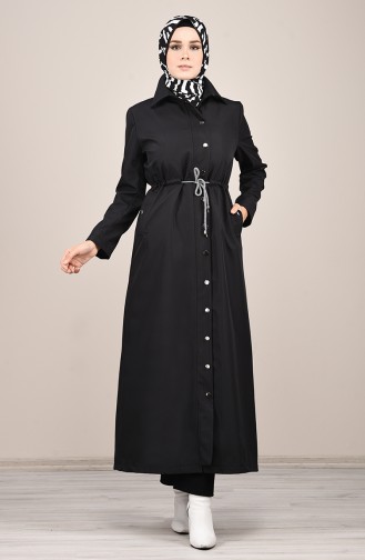 Black Trench Coats Models 0033-01