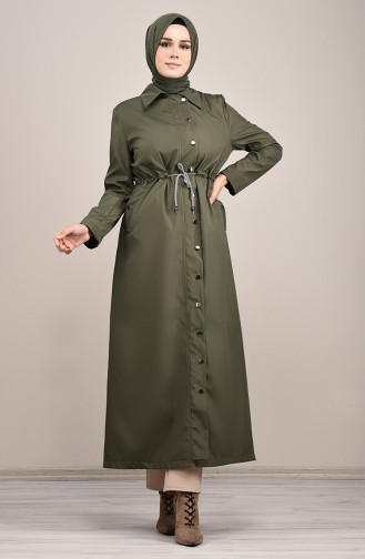 Langer Trenchcoat 0033-02 Khaki 0033-02