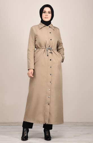 Langer Trenchcoat 0033-04 Beige 0033-04