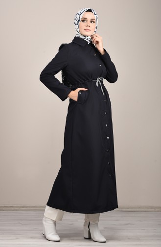 Navy Blue Trenchcoat 0033-05