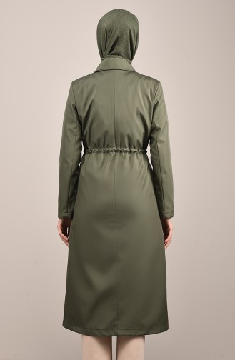 Trenchcoat mit Tasche  0035-01 Khaki 0035-01