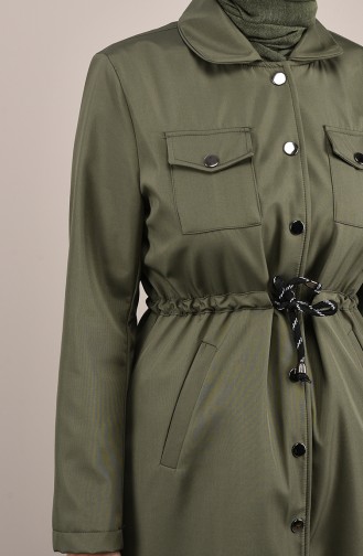 Khaki Trench Coats Models 0035-01