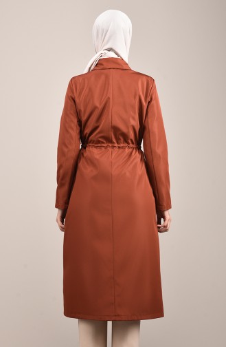 Trenchcoat mit Tasche 0035-04 Ziegelrot 0035-04