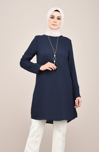 Basic Tunik 8066-11 Açık Lacivert