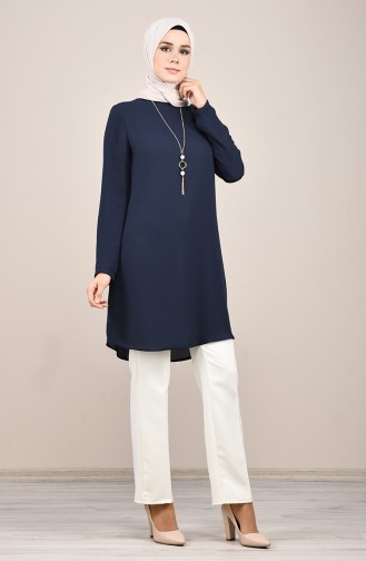 Basic Tunik 8066-11 Açık Lacivert