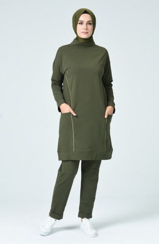 Two Yarn Tracksuit Khaki 0408-02