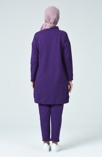 Two Yarn Tracksuit Purple 0408-03