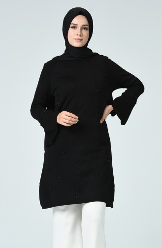 Pull Tricot Perlées 3025-04 Noir 3025-04