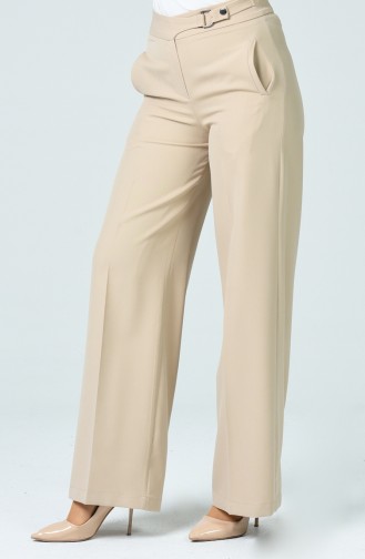 wide Leg Pants with Pockets 3144-02 Stone 3144-02