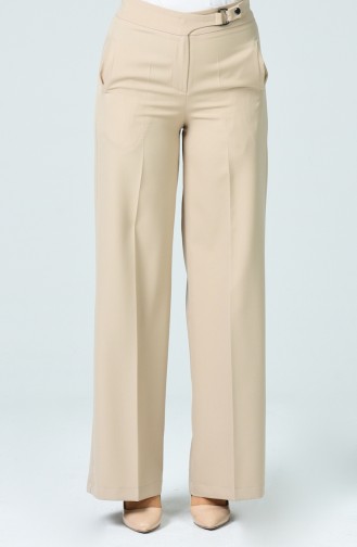 wide Leg Pants with Pockets 3144-02 Stone 3144-02