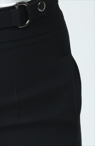 wide Leg Pants with Pockets 3144-03 Black 3144-03
