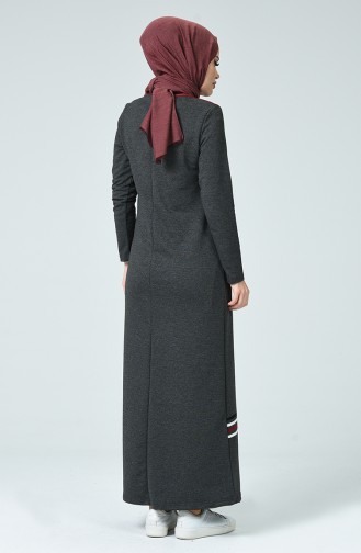 Smoke-Colored Hijab Dress 99241-02