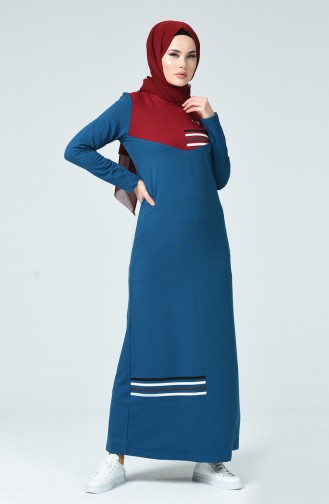 Indigo Hijab Dress 99241-03