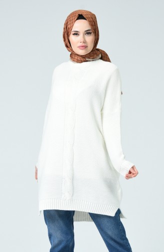 Triko Tunik 1924-18 Beyaz