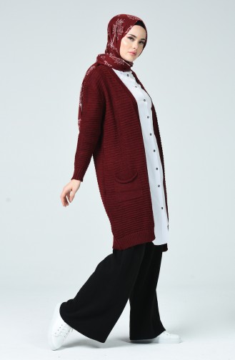 Trikot Strickjacke mit Tasche 1937-05 Kirsche 1937-05