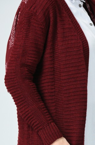 Gilet Tricot Avec Poche 1937-05 Cerise 1937-05