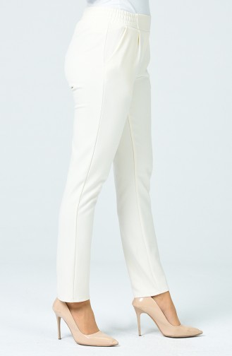 Pantalon à Plis1162PNT-01 Crème 1162PNT-01