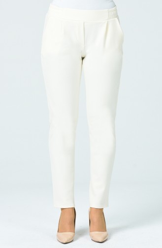 Pantalon à Plis1162PNT-01 Crème 1162PNT-01