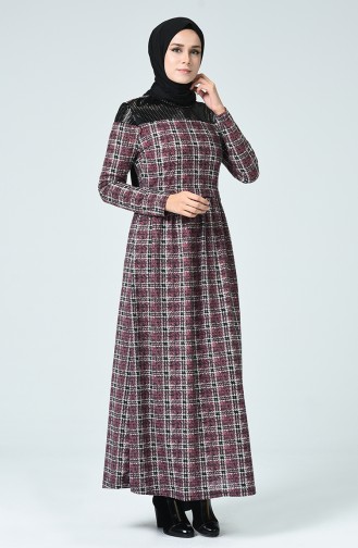 Pink Hijab Dress 1253A-04