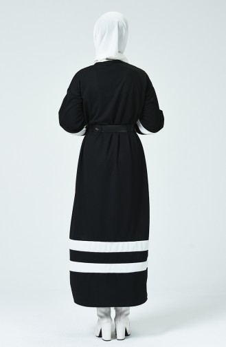 Black Hijab Dress 6760-01