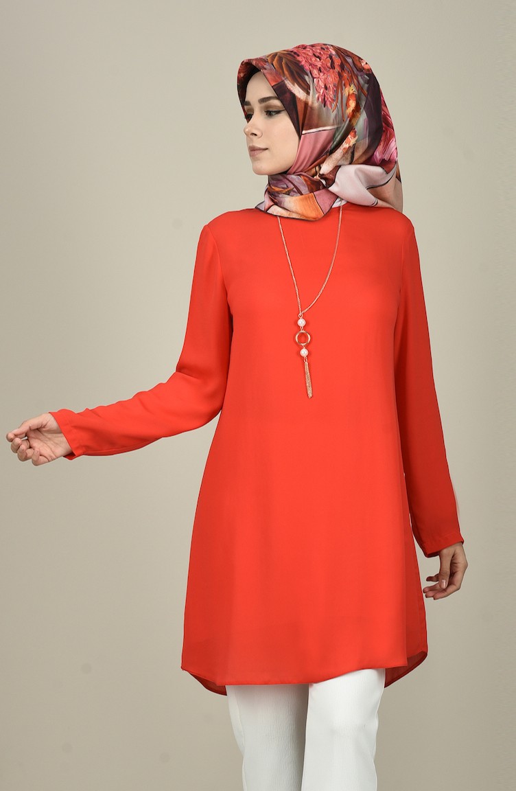 Basic Tunik 8066-15 Nar Çiçeği
