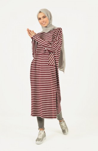 Claret red Tuniek 1424-01