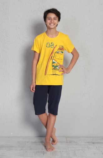 Boy Pajamas Set Yellow 708116-A