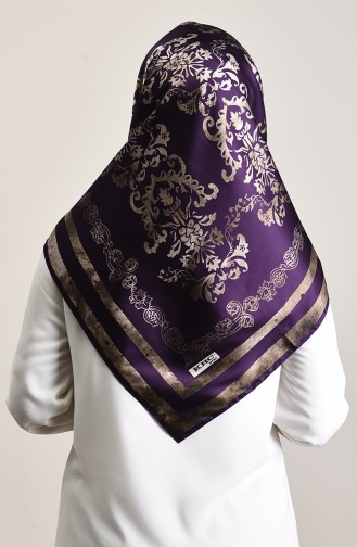 Patterned Rayon Scarf Light Purple 90643-02