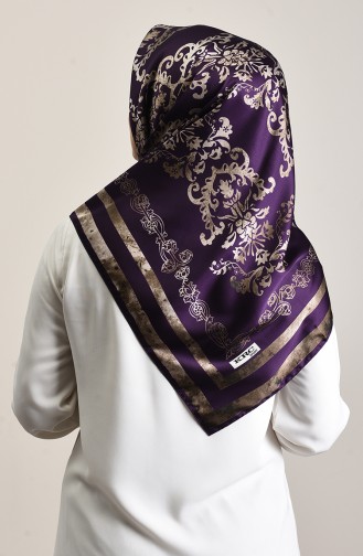 Patterned Rayon Scarf Light Purple 90643-02