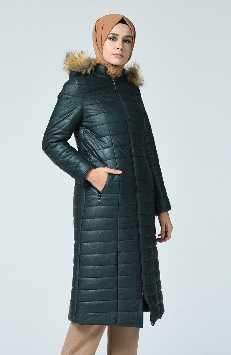 emerald green winter jacket
