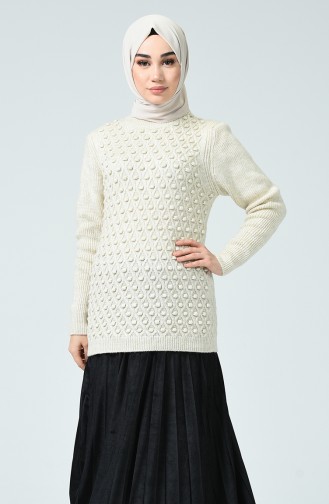 Cream Sweater 7053-04
