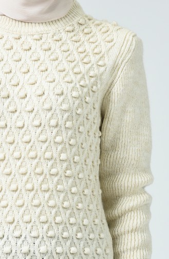 Cream Sweater 7053-04