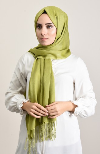 Plain Pashmina Shawl Oil Green 901472-26