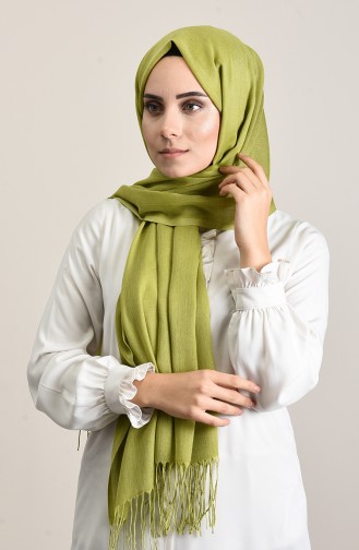 Plain Pashmina Shawl Oil Green 901472-26