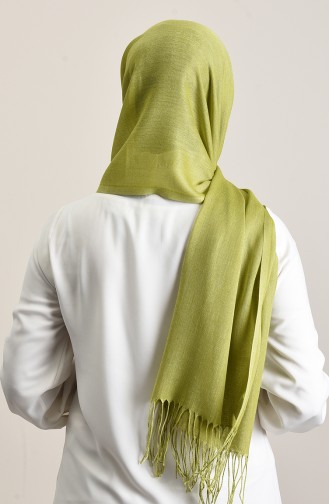 Plain Pashmina Shawl Oil Green 901472-26