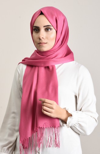 Düz Paşmina Şal 901472-28 Pembe