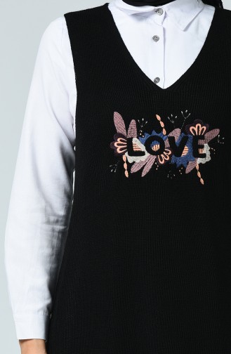 Black Sweater Vest 0014-02