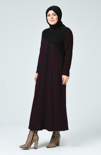 Purple Hijab Dress 1247-04