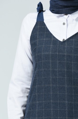 Robe Gilet à Carreaux 3121-04 İndigo 3121-04