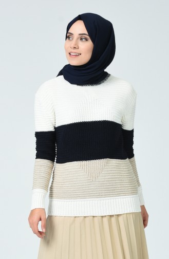 Naturfarbe Pullover 3451-02