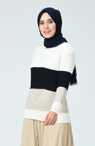 Ecru Sweater 3451-02